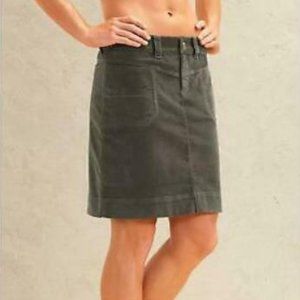 NWT Athleta Roseville Washed Velvet Skirt Size 4 Olive Green